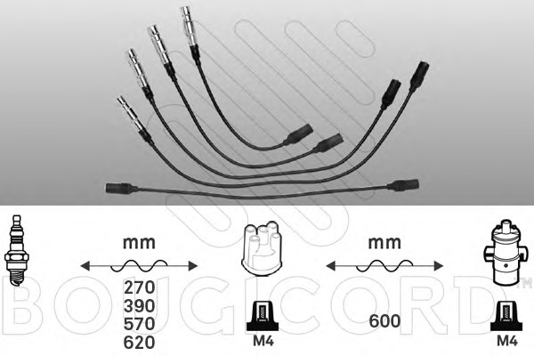 BOUGICORD 4100 Ignition Cable Kit